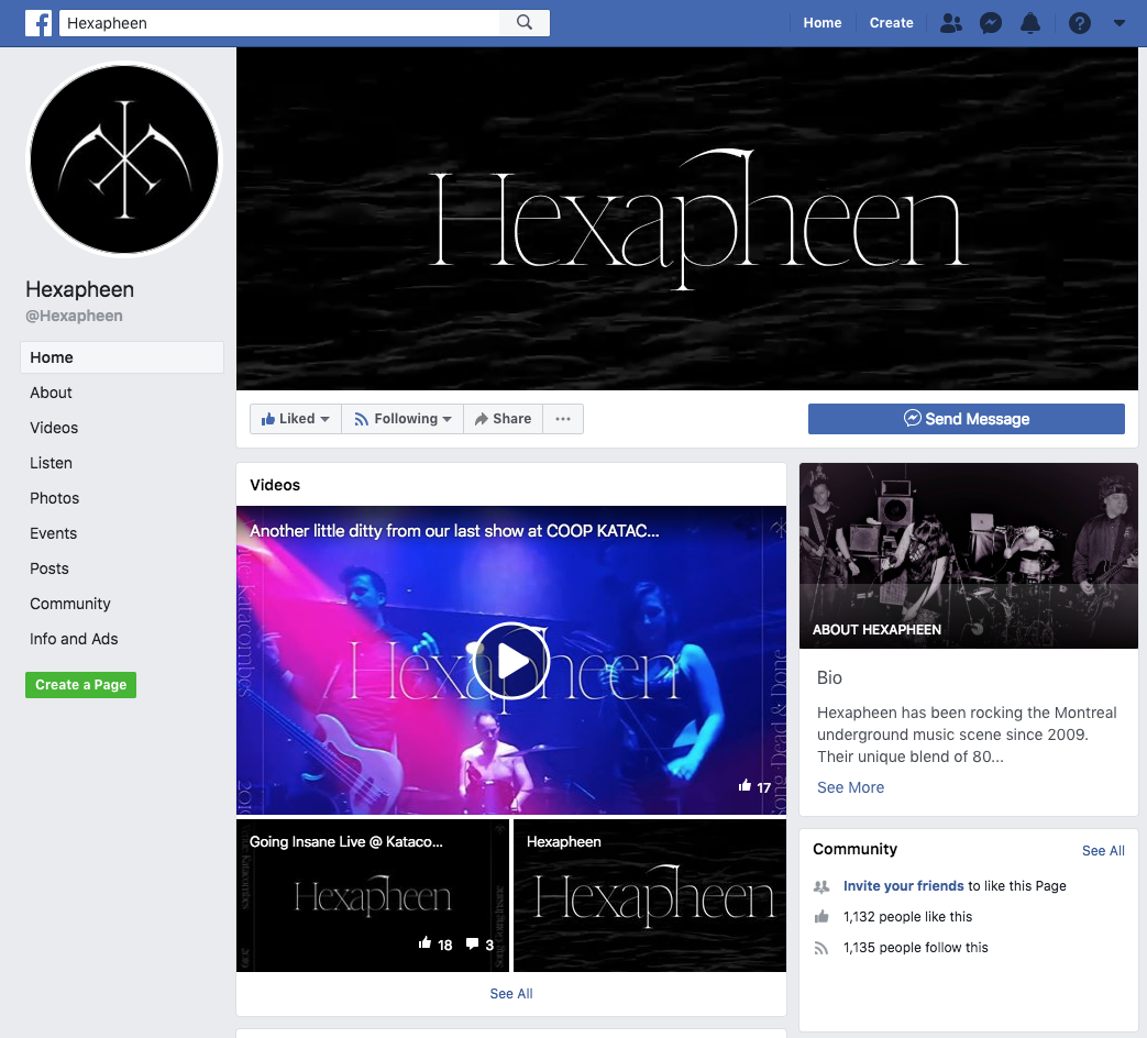 Hexaphen Facebook
