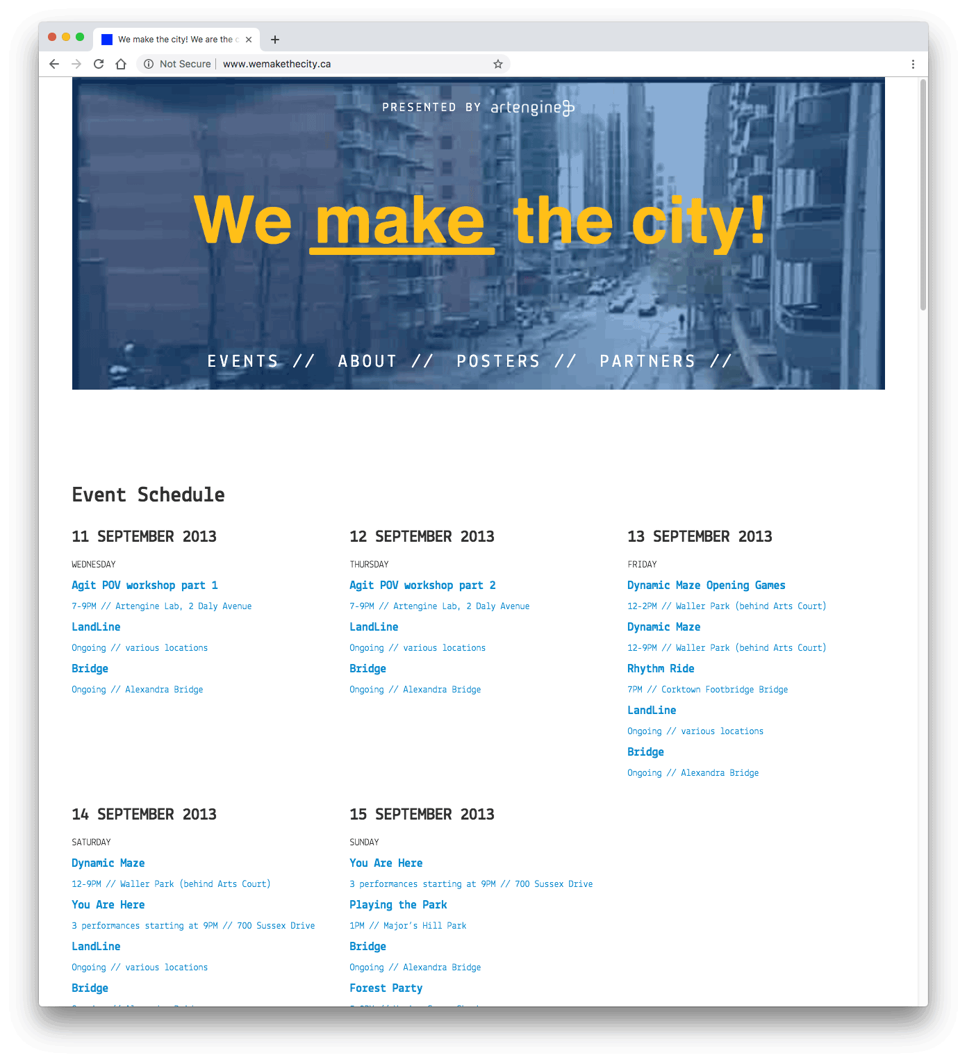 We are the city! We make the city!
